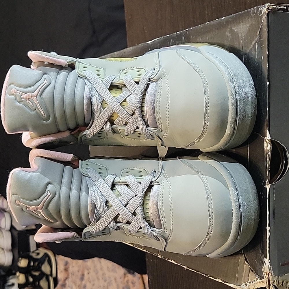 Jordan 5 Retro (GS) Rare "Shy Pink" (Stealth)  (2006) Men 6Y Women 7.5 EUC W/BOX - Picture 5 of 12